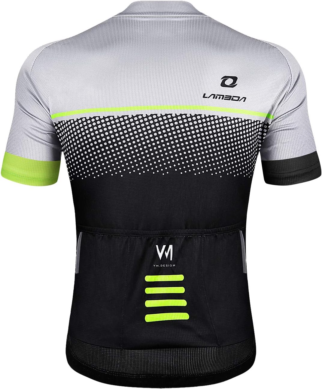 LAMEDA Short Sleeve Cycling Jersey Men's Elastic Breathable T-Shirt Jersey Functional Shirt Quick Drying Fabric Cycling Jersey for Cycling Outdoor Sports – Bild 2
