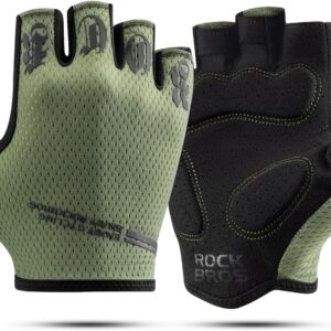 ROCKBROS Cycling Gloves Cycling Gloves Men Women Half Finger Non-Slip Shock Absorbing Gloves Summer for Mountain Bike Road Bike