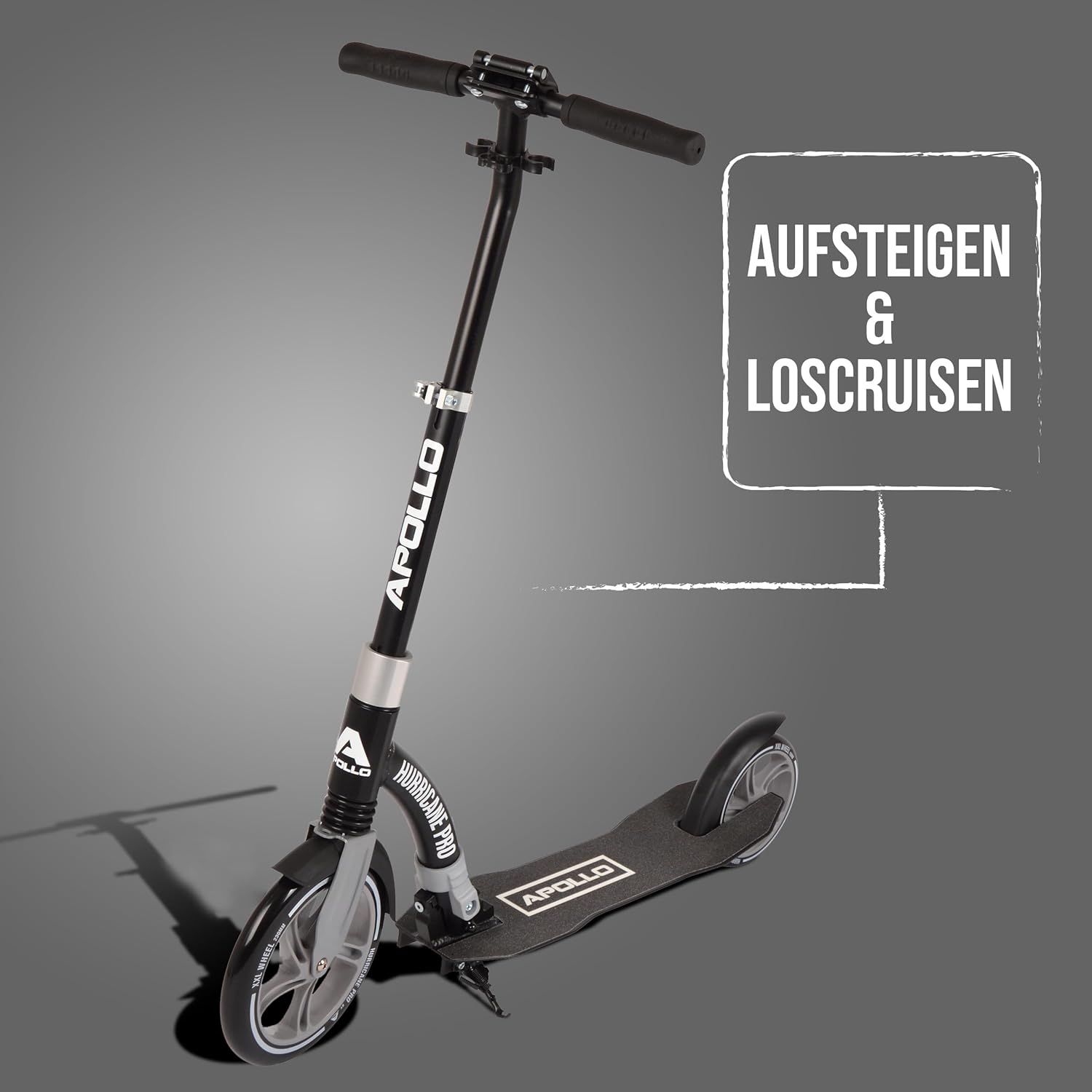 Apollo Scooter - Hurricane City Scooter 230 mm Giant XXL Wheel with Suspension City Scooter Collapsible and Height Adjustable Kick Scooter for Adults and Children. – Bild 6