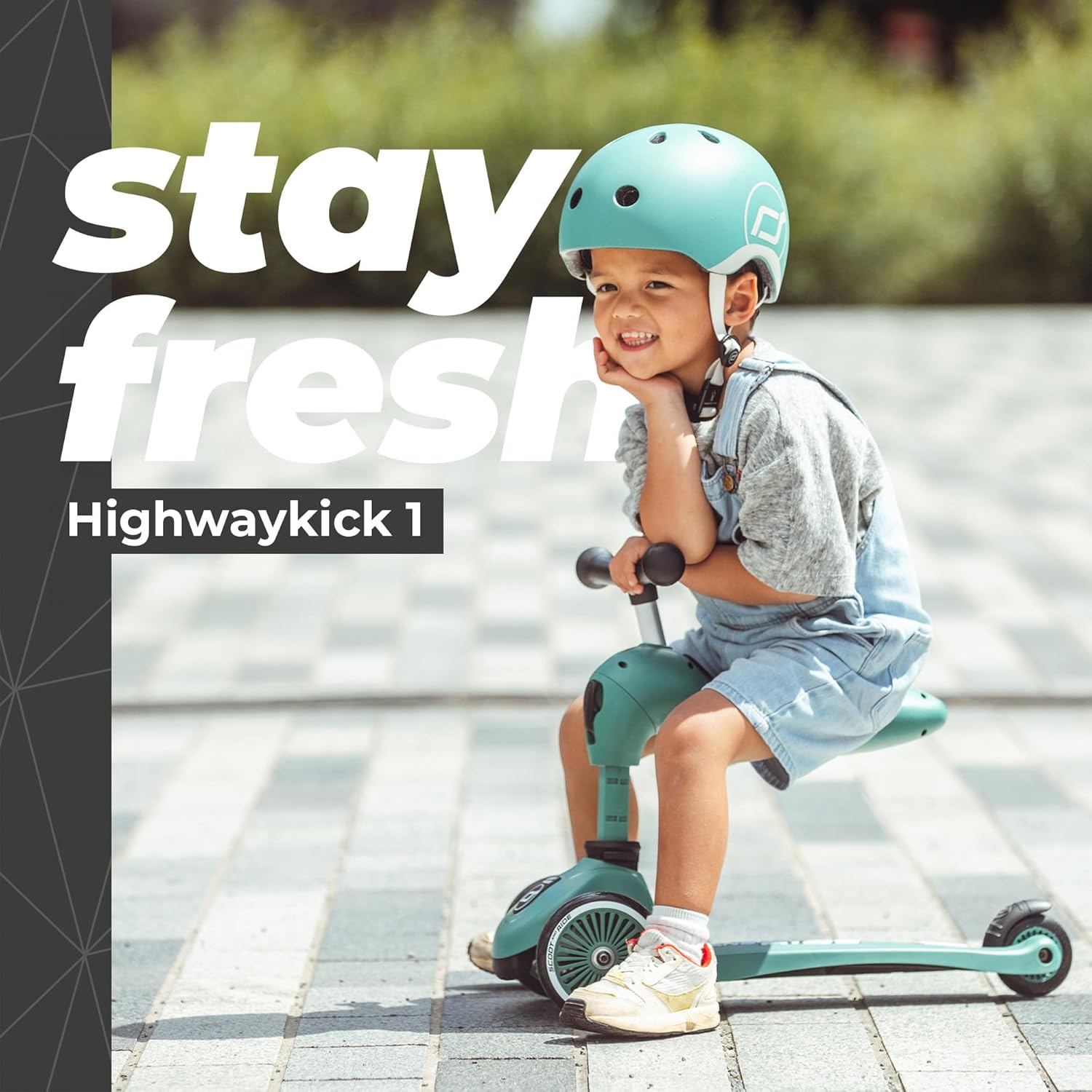 Scoot & Ride - Highwaykick 1 Children Adjustable Seated or Standing 2-in-1 Scooter Including Safety Pad for Tip Prevention - for Ages 1-5 – Bild 3