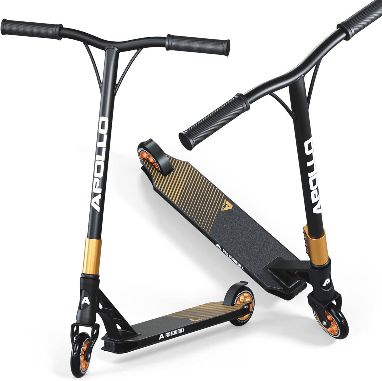 Apollo Stunt Scooter, Genesis Pro X/Pro X Competition, High End Stunt Scooter, ABEC 9 Ball Bearings, Trick Scooter with 110 mm or 120 mm Wheels and Aluminium Core