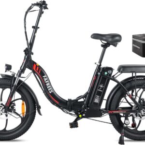 Fafrees F20 Ebike Folding Bike 20 Inch Electric Bicycles E Bike Men Women 250 W 25 km/h, City E-Bike 2026 Upgrade 36 V 18 Ah Battery Range 140 km, Electric Bicycle 3.0 Fat Tyre