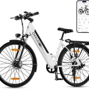 26M208 Electric Bicycle, 26 Inch Electric Bicycle Trekking Bike e-City Bicycle with 36 V 12.5 Ah Li-Ion Battery, Range up to 100 km in Hybrid Mode, 250 W Motor, EU Compliant, with App