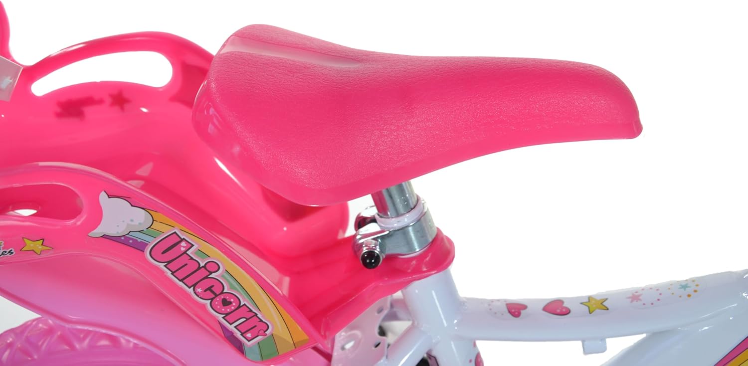 Dino Bikes 124RL-UN Unicorn Bike, White/Pink – Bild 5