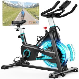 [2026 Aktualisierte] Wenoker Heimtrainer Fahrrad mit Magnetischem Widerstand, Indoor Spinning Bike mit App Hometrainer Fahrrad Kardio Training Fitnessbikes, Bis 160KG
