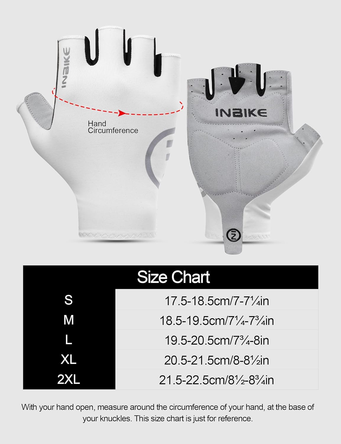 INBIKE Cycling Gloves Summer Half Finger Breathable Elasticity Road Bike 3 mm SDR Non-Slip Padding Reflective Cycling Gloves MTB Gloves Short Men Women – Bild 5