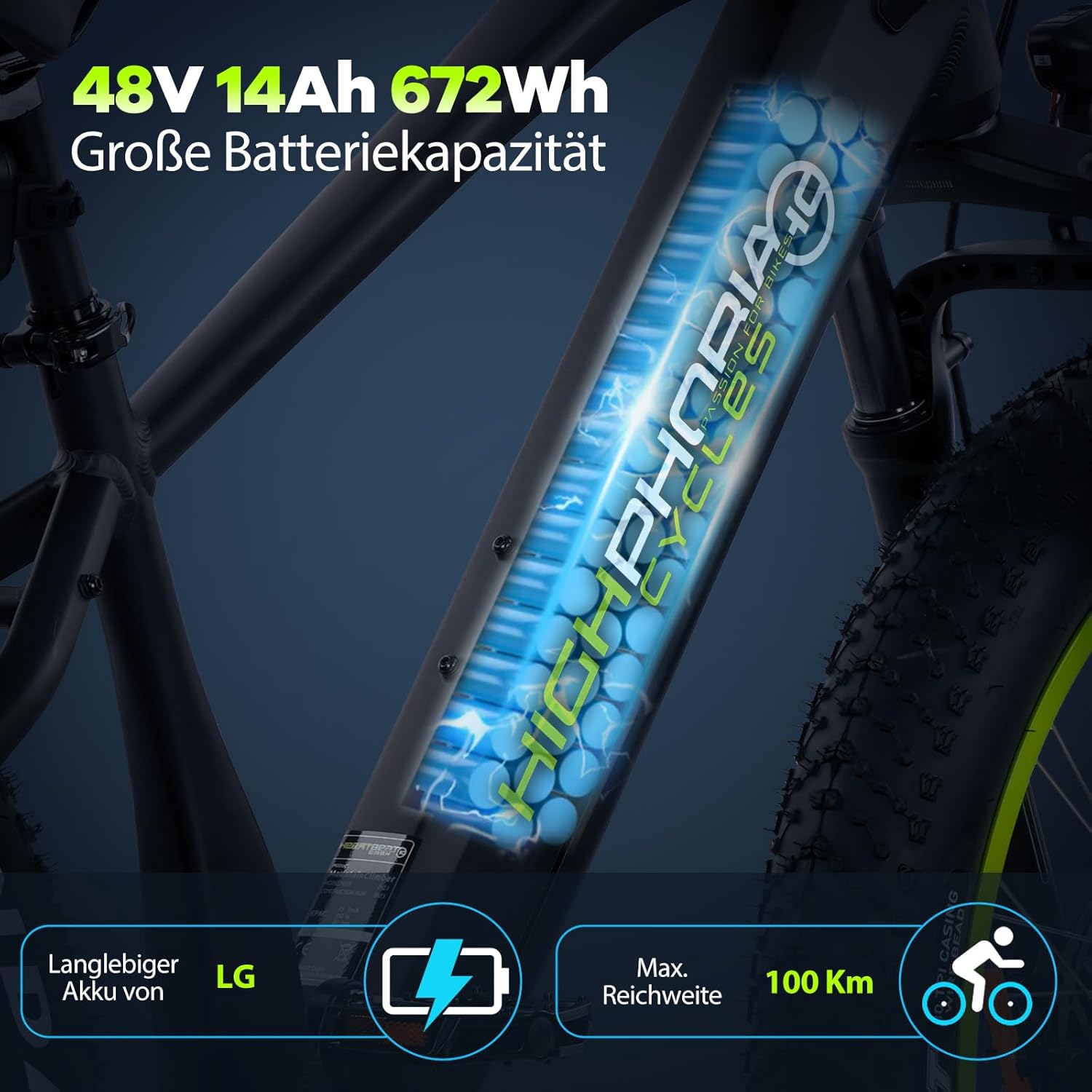 E-Bike Mountain Bike, Strong Bafang Motor, Derailleur Gear, Disc Brakes, Mountain Bike E-Bike, Pedelec with Samsung Battery, E-Bike for Men and Women – Bild 8