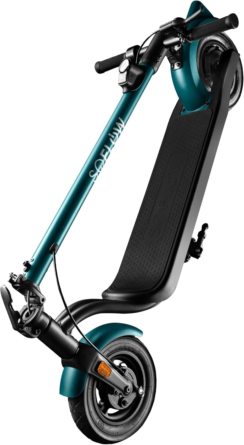 SoFlow - SO2 Air 3rd Gen Foldable 10 Inch E-Scooter + Mobile Phone Holder with German Road Legal High Load Capacity up to 150 kg Long Range 40 km Top Speed 20 km/h – Bild 5
