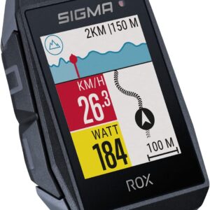 SIGMA ROX 11.1 EVO | Fahrradcomputer kabellos GPS & Navigation inkl. Geschwindigkeits-, Herz- und Trittfrequenzsensoren | Outdoor GPS Navigation mit Höhenmessung