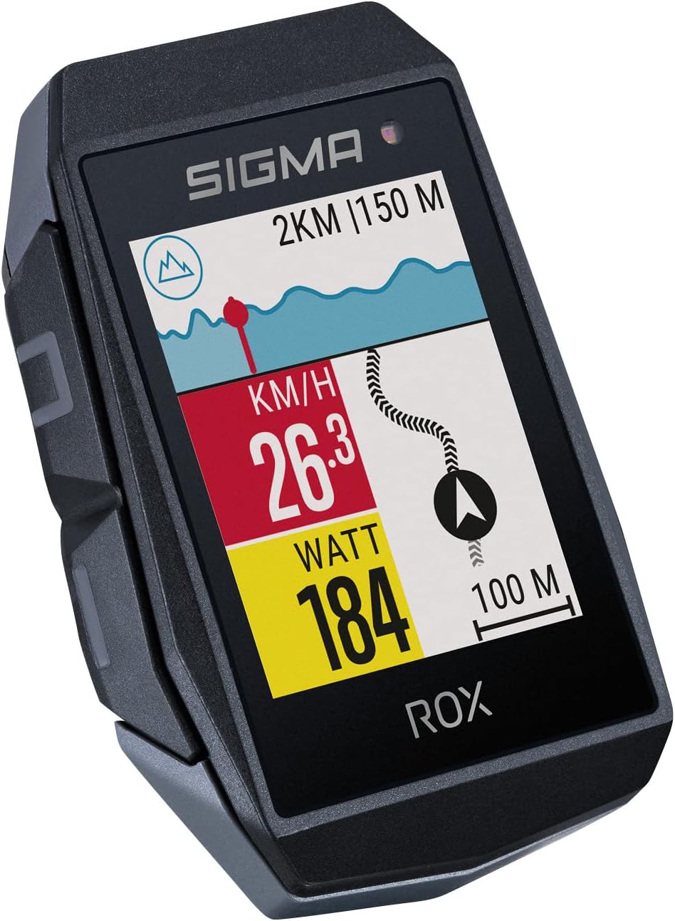 SIGMA ROX 11.1 EVO | Fahrradcomputer kabellos GPS & Navigation inkl. Geschwindigkeits-, Herz- und Trittfrequenzsensoren | Outdoor GPS Navigation mit Höhenmessung
