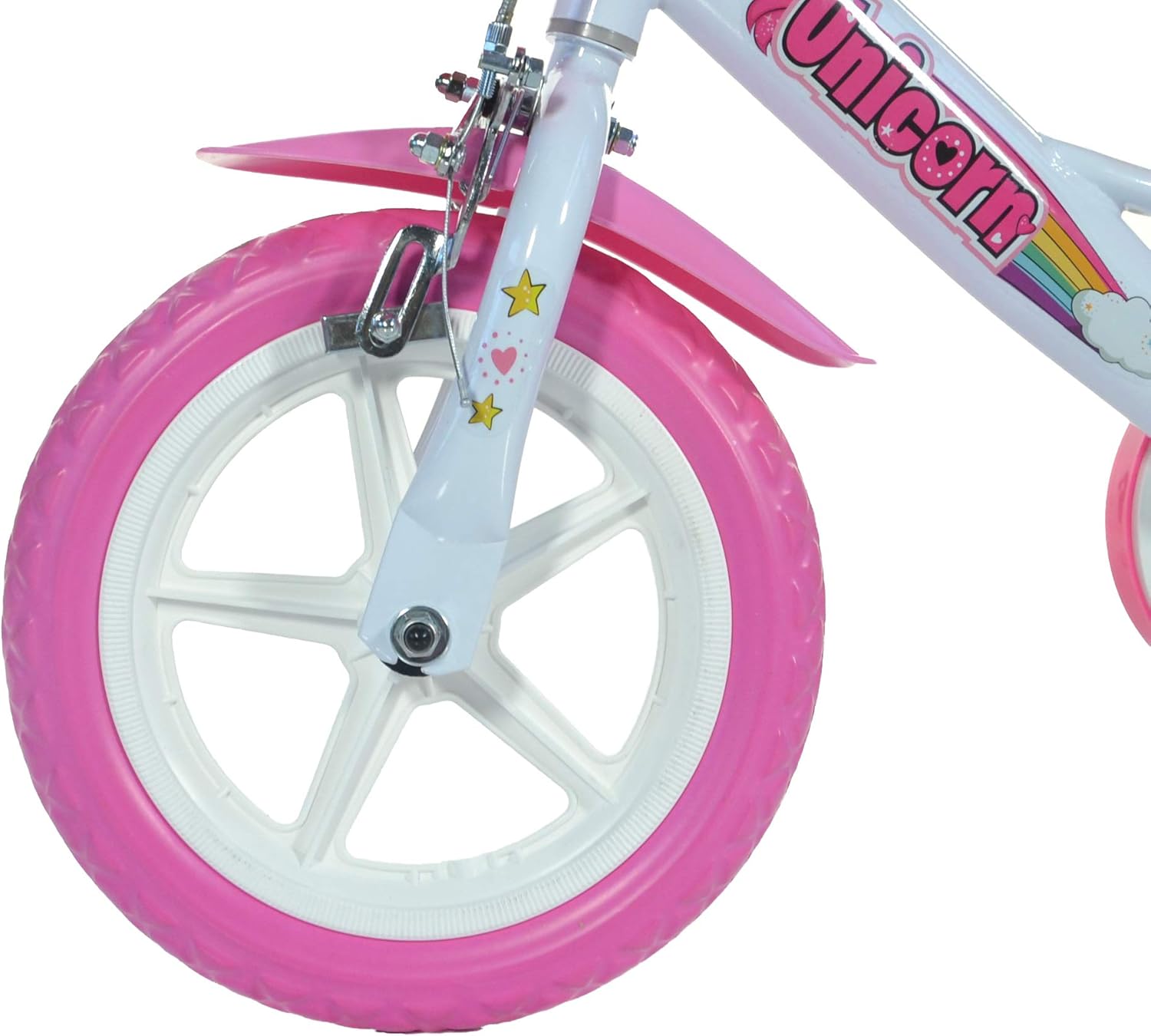 Dino Bikes 124RL-UN Unicorn Bike, White/Pink – Bild 7