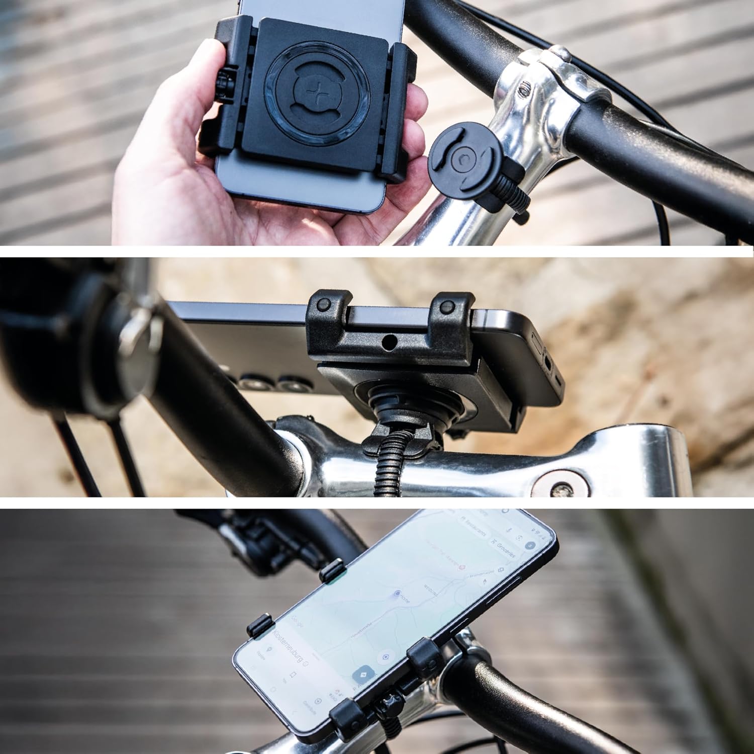 SP CONNECT Bicycle Mobile Phone Holder | SPC+ | Universal Mobile Phone Holder for Bicycle Handlebars | Motorcycle Mobile Phone Holders for All Smartphone Mobile Phones such as iPhone Samsung | Mountain Bike Road Bike Mobile Phone Holder – Bild 6