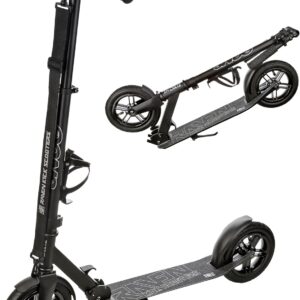 Raven Scooter City Scooter Kickroller Snug Air Wheel 200 mm with Pneumatic Tyres, Bell and Bottle Holder