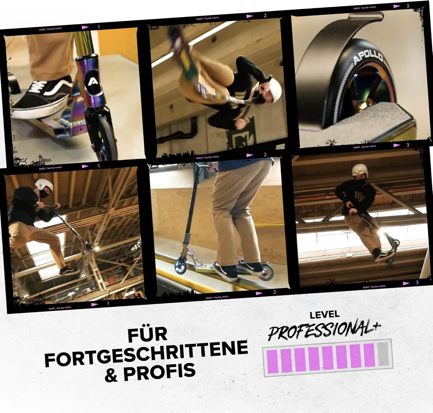 Apollo Stunt Scooter, Genesis Pro X/Pro X Competition, High End Stunt Scooter, ABEC 9 Ball Bearings, Trick Scooter with 110 mm or 120 mm Wheels and Aluminium Core – Bild 4