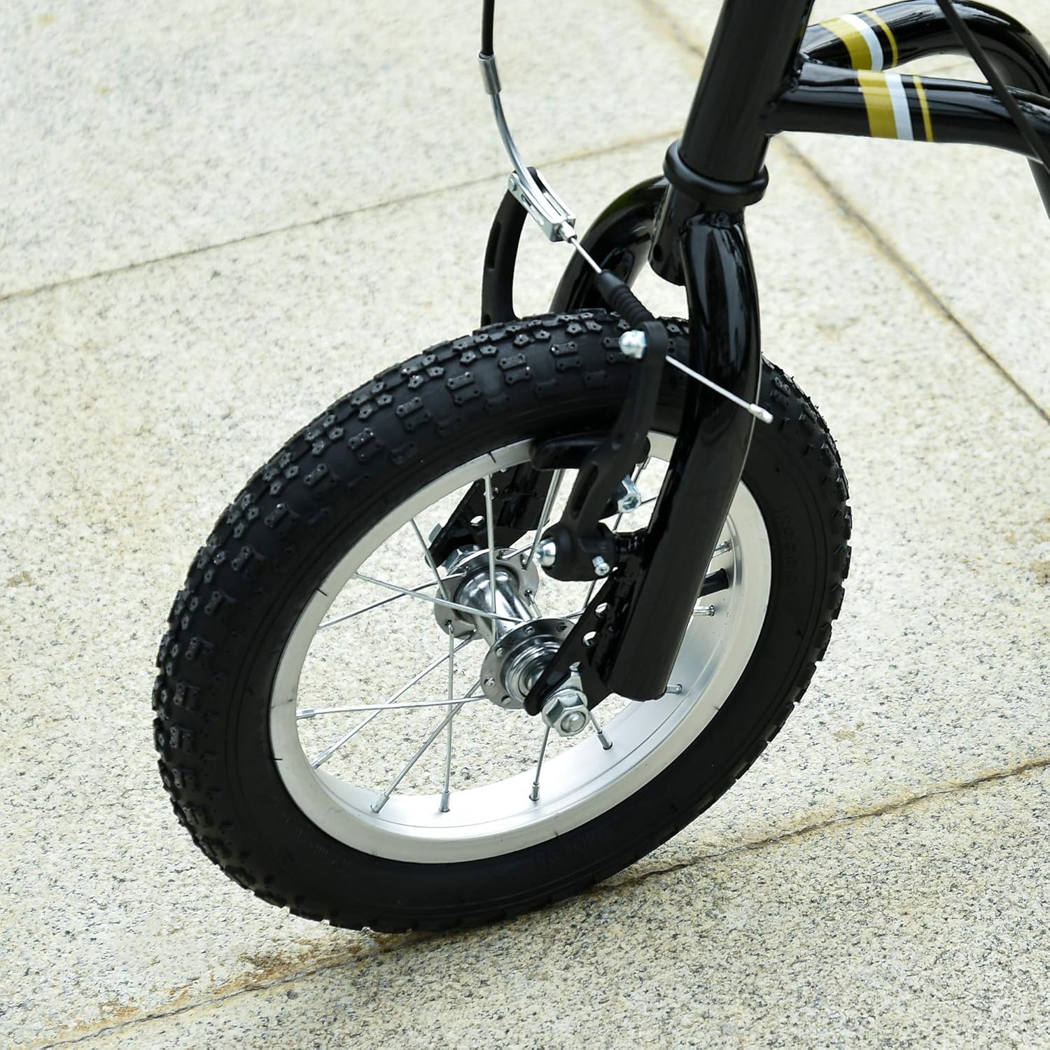 HOMCOM Children's Scooter from 5 Years Scooter City Scooter Children's Scooter Kickboard with Pneumatic Tyres 12 Inch Rubber Aluminium 120 x 58 x 85-95 cm – Bild 8