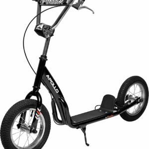 Apollo Retro Scooter Paradise | Scooter with Pneumatic Tyres 12.5 Inches | Stylish Scooter for Children and Teenagers | City Scooter Children with Wide Tread | Children’s Scooter with Large Wheels
