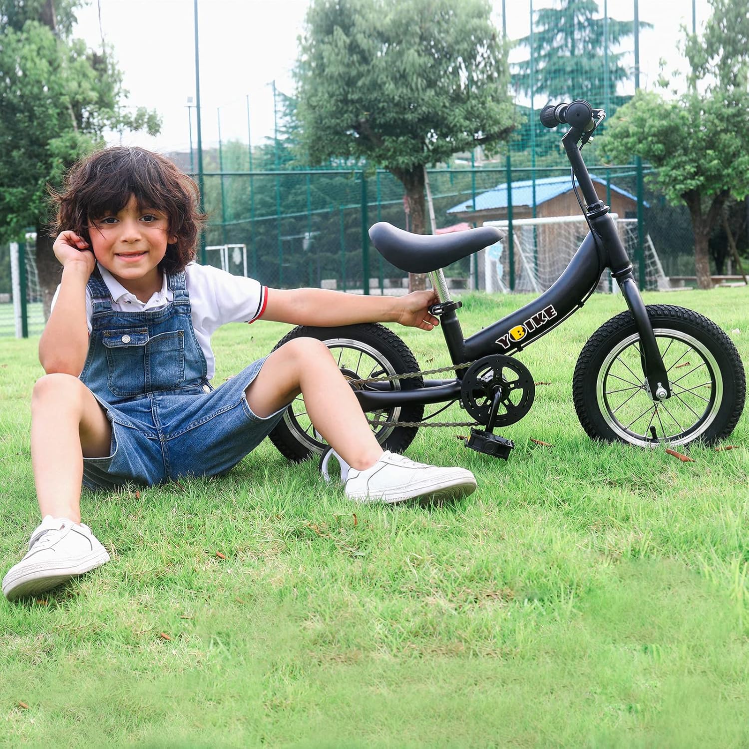 YBIKE 2 in 1 Balance Bike, Children's Balance Bike and Children's Bicycle Dual Use Function, Suitable for Children Aged 1-7, 12, 14, 16 Inches with Brake, Pedal, Training Theory – Bild 5