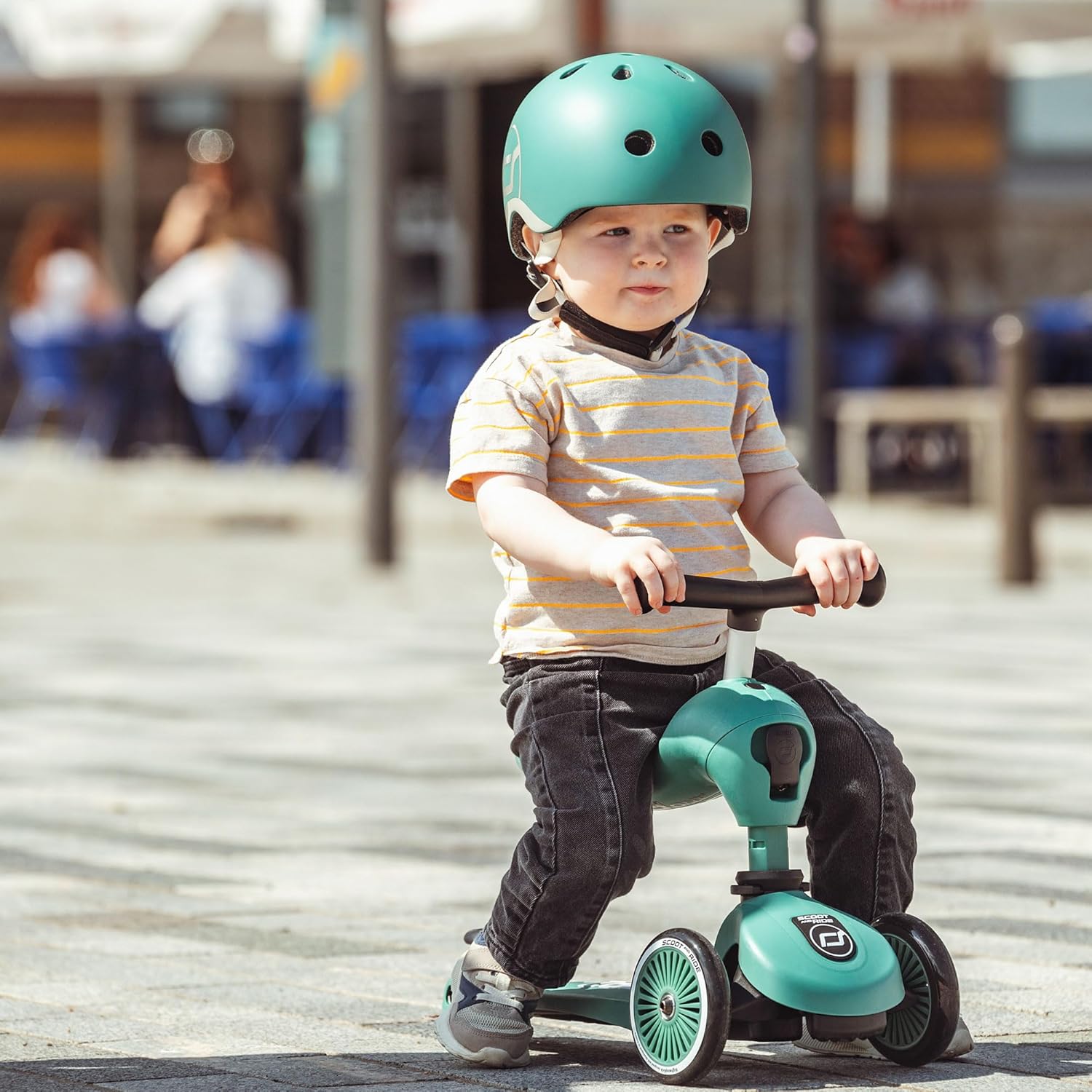 Scoot & Ride - Highwaykick 1 Children Adjustable Seated or Standing 2-in-1 Scooter Including Safety Pad for Tip Prevention - for Ages 1-5 – Bild 10