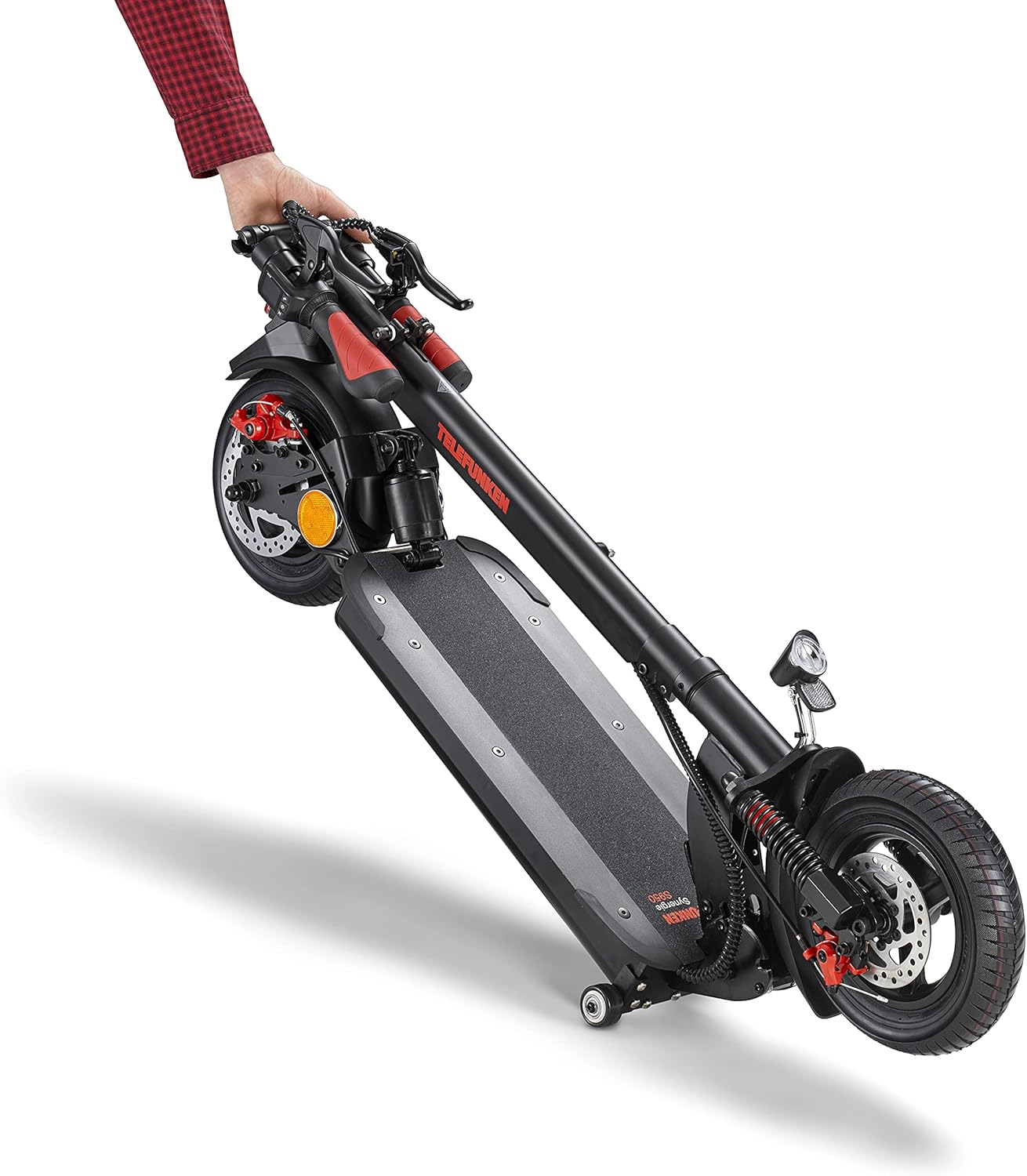 Telefunken Synergie S950 E-Scooter with Road Approval ABE Full Suspension Electric Scooter with 50 km Range, 10 Inch Pneumatic Tyres and Disc Brakes – Bild 10
