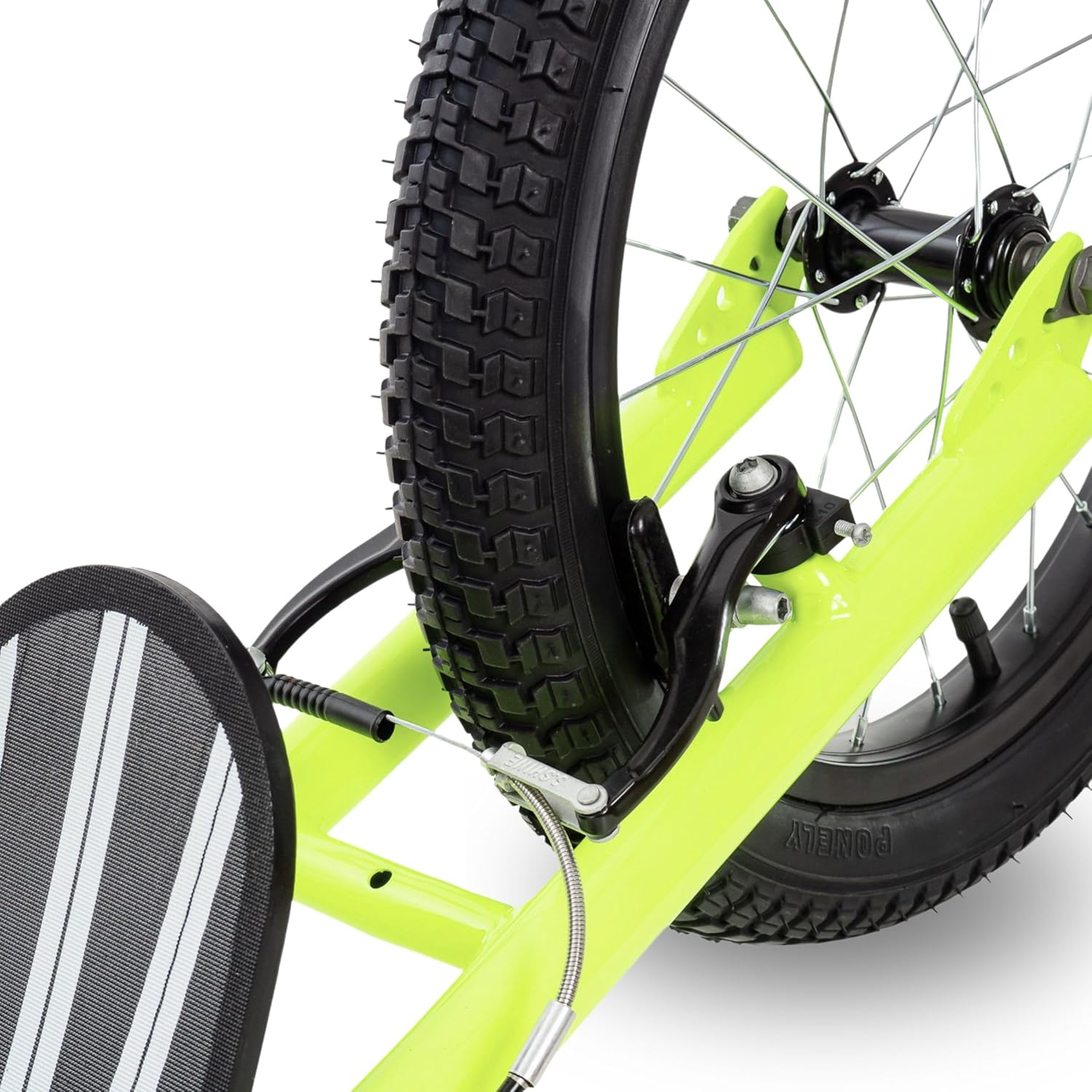 HyperMotion Runkie City Scooter 16 Inch Pneumatic Tyres, Height-Adjustable Handlebar, Double Brake System, Large Scooter for Children from 8 Years, Teenagers and Adults, Yellow – Bild 15
