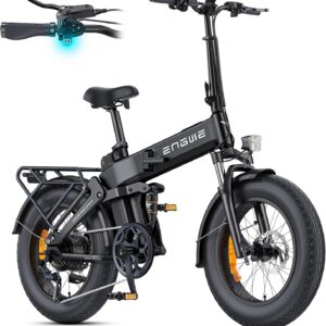 ENGWE E Bike Folding Bike, 48 V 15 Ah Battery up to 130 km, Torque Sensor & Foldable Design with Hydraulic Brakes and App for Any Terrain, Engine PRO 3.0 Boost