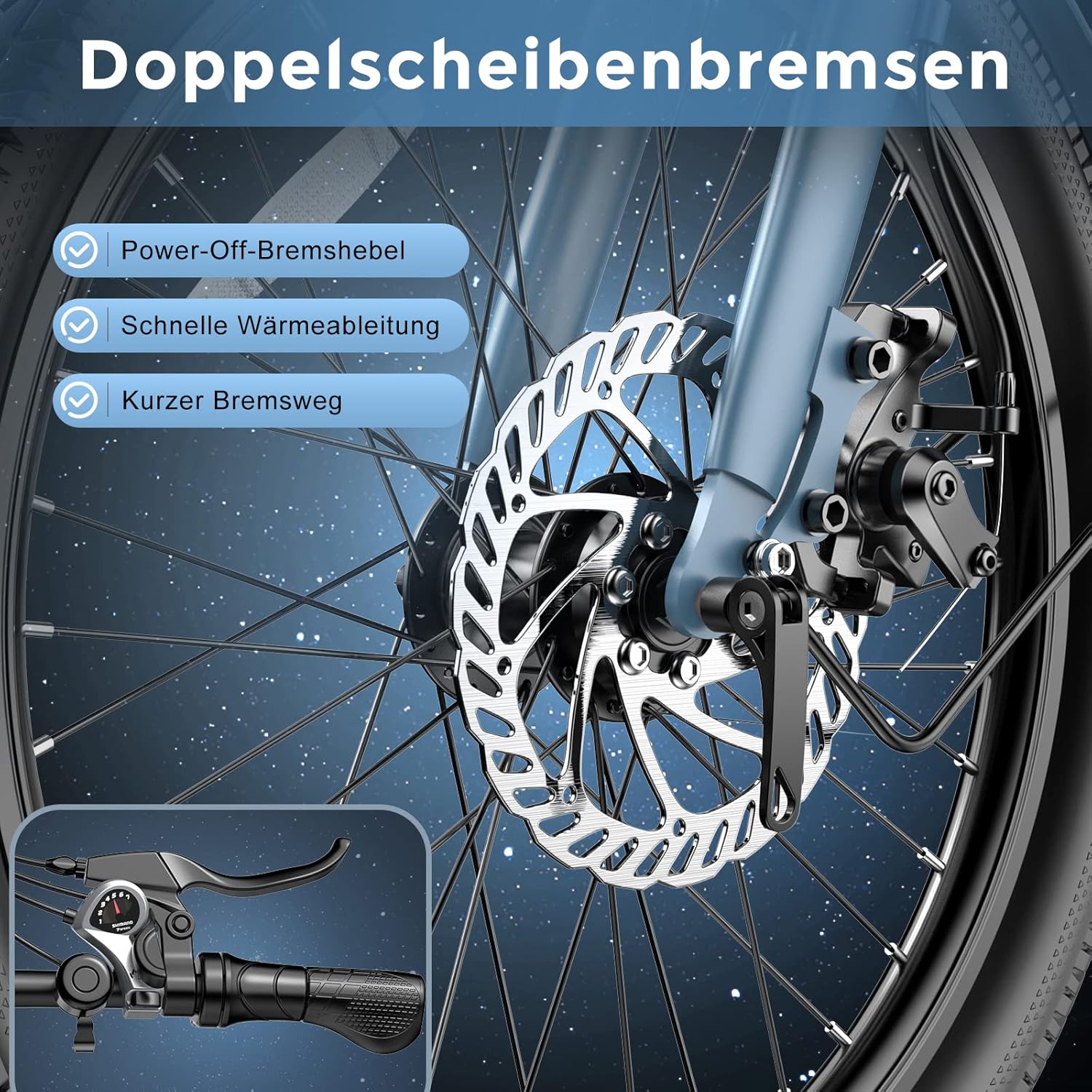 Fafrees F20 Light Folding E-Bike 20 Inch Electric Bicycle Men's 36 V 16.75 Ah / 20 Ah Battery, Women's 250 W, Pedelec 25 km/h, Range up to 130 km – Bild 6