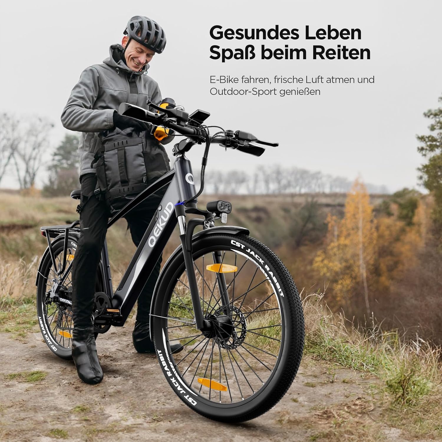 27M204 E-Bike 27.5“ Cityräder Elektrofahrrad, 36V/12Ah Akku ebike,250W Motor, Reichweite 100km bis 25 km/h,Elektrofahrrad mit APP – Bild 8