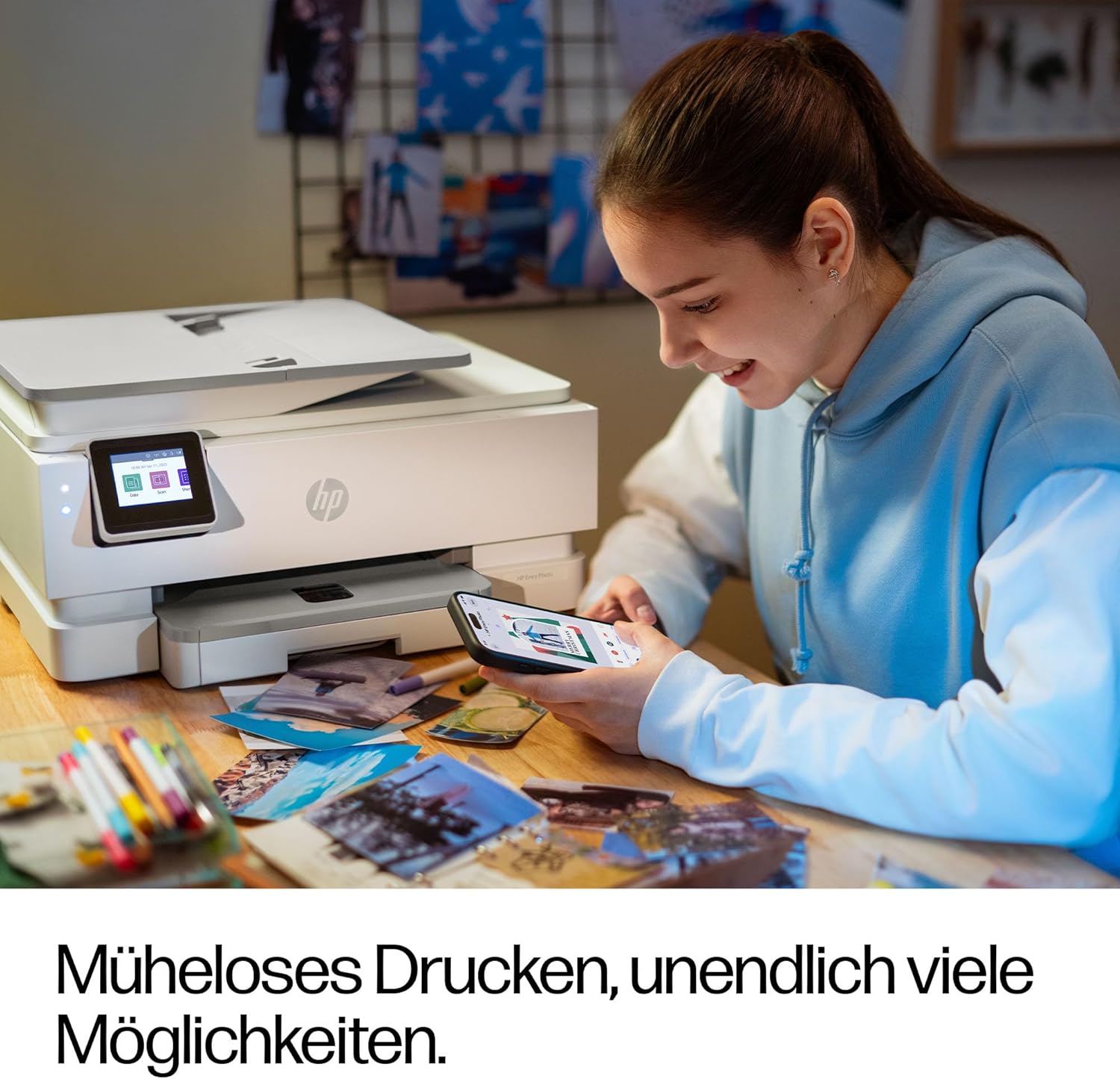 HP Envy Photo 7930 Multifunction Printer, Inkjet Printer, 6 Months Free Printing Instant Ink Included, Printing, Scanning, Copying, Photo Printing, ADF, DIN A4, WiFi, USB – Bild 10