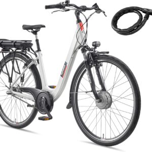 TELEFUNKEN E-Bike 28 Zoll Fahrrad für Damen & Herren | Pedelec Citybike mit 3-Gang Nabenschaltung | Rücktritt | Elektrofahrrad 250 W Frontmotor | 468 Wh Li-Ion Akku | EBike Multitalent RC835