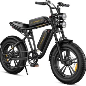 ENGWE E Bike Herren Elektrofahrräder-Ebike mit einem Akku/ 2 Akkus, E-Bike 20 * 4.0 Zoll Fette Reifen, Ebike Herren bis zu 75km/150km, Elektrofahrrad 7-Gang, M20