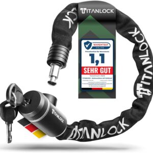 Bicycle Lock Chain Lock Anti-Theft [Reflective] + Easy Transport Rustproof Security Level 7/10
