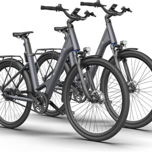 A Dece Oasis ADO ebike 28 inches, Air 28 E-Bike *2 Electric Bicycle, 345.00 Wh Battery, ebike Women/Men, 1 Gear, 3.5 Inch IPS Display, Moment Sensor, Belt Drive
