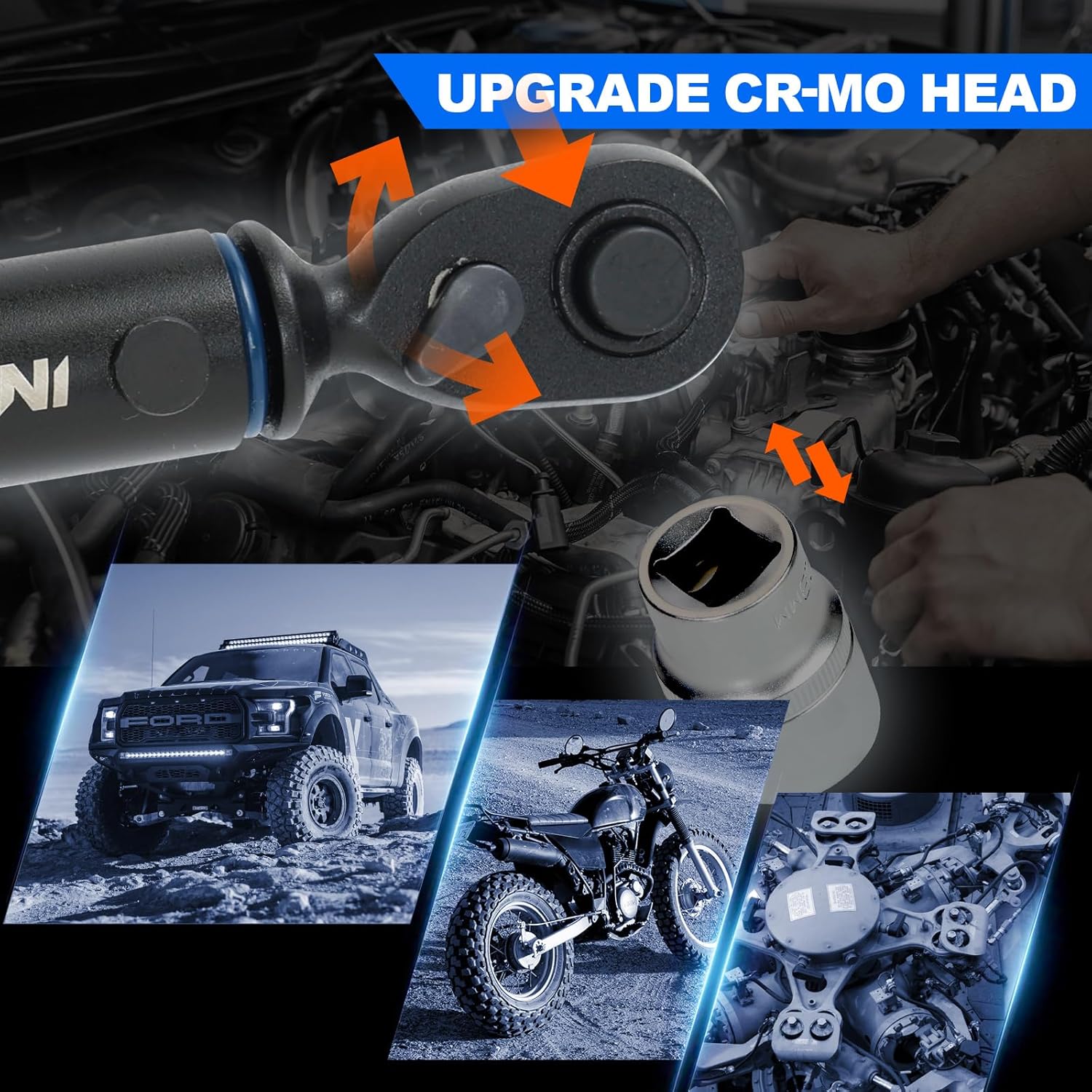 Upgrade 1/4 Inch Torque Wrench Bicycle, 3-25 Nm Torque Wrench Small, 72 Teeth Reversible Ratchet Head, Torque Wrench Bicycle, ±3% Error Accuracy, 0.1 NM Micro Adjustment with Lock – Bild 6
