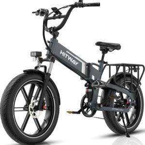 HITWAY E Bike BK10S PRO, 48V 720Wh 250W Elektrofahrrad, 70-120km Reichweite, 20″ *4.0 Fat Reifen, APP-Steuerung, 7-Gang, IP54 wasserdicht Pedelec