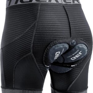 X-TIGER Men’s Cycling Shorts Cycling Briefs with 5D Seat Padding Bicycle MTB Underwear Pro Bike Boxers