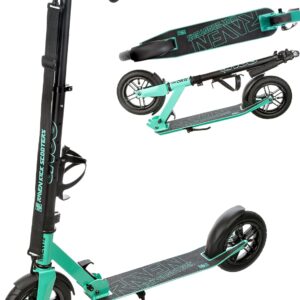 Raven Scooter City Scooter Kickroller Snug Air Wheel 200 mm with Pneumatic Tyres, Bell and Bottle Holder