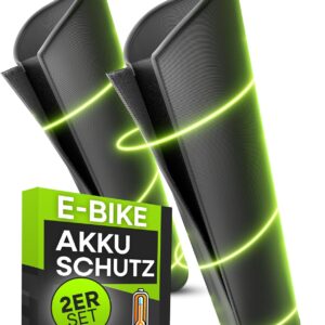 Pack of 2 Ebike Battery Protective Cover 30 – 41 cm I Cold Protection I E-Bike Battery Protection Bag I Bicycle Protection Cover e.g. for Bosch Powertube E Bike Battery I ARION