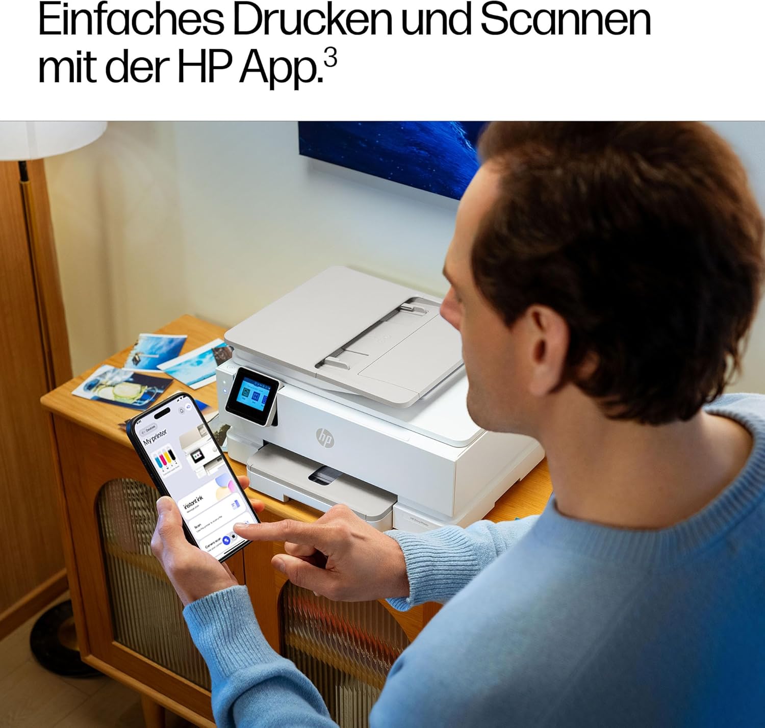 HP Envy Photo 7930 Multifunction Printer, Inkjet Printer, 6 Months Free Printing Instant Ink Included, Printing, Scanning, Copying, Photo Printing, ADF, DIN A4, WiFi, USB – Bild 8