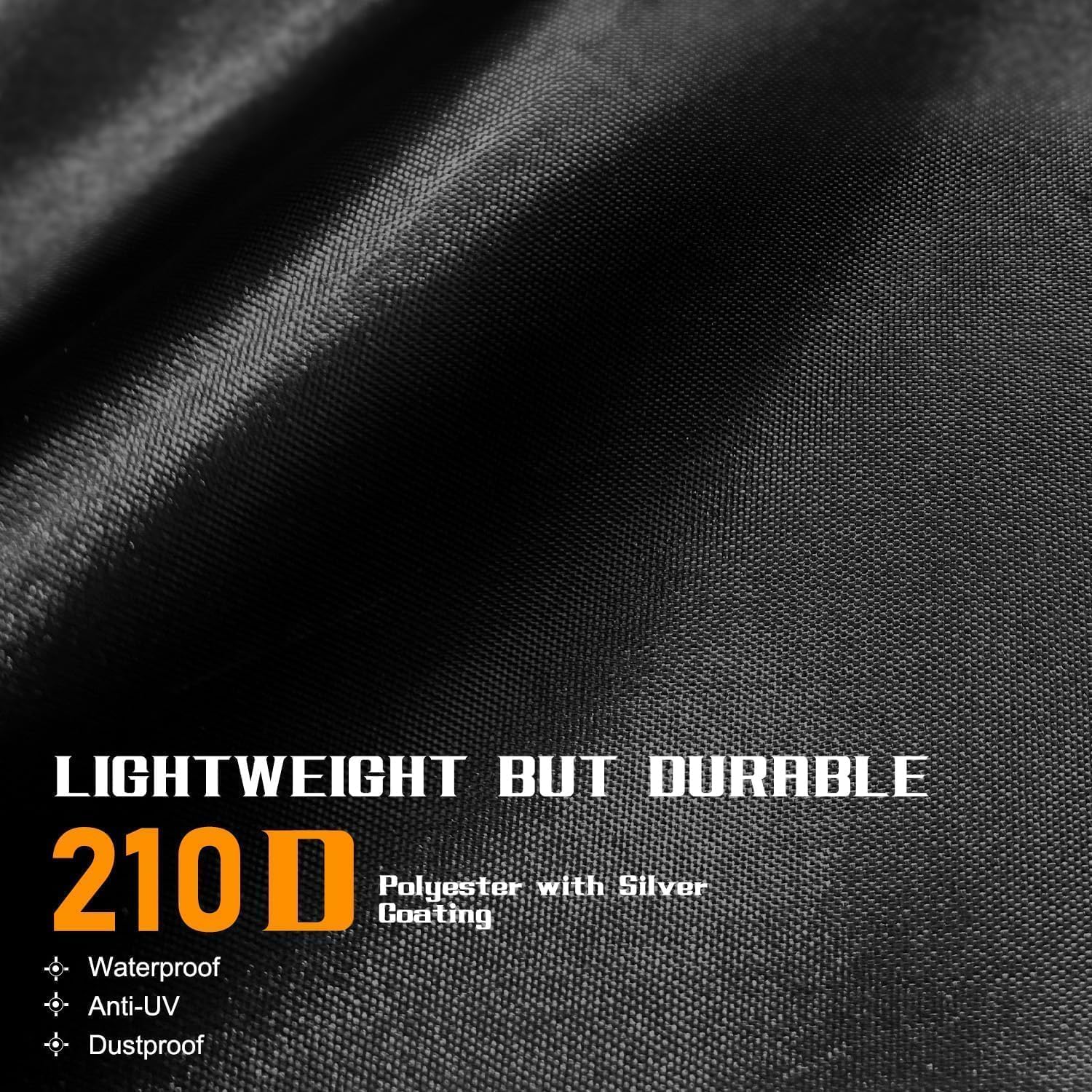 Adult Tricycle Cover, Waterproof Outdoor 3 Wheel Cover for E-Bike, Tricycle Bicycle Covers, Durable UV-210D Polyester Fabric, with Safety Buckle – Bild 3