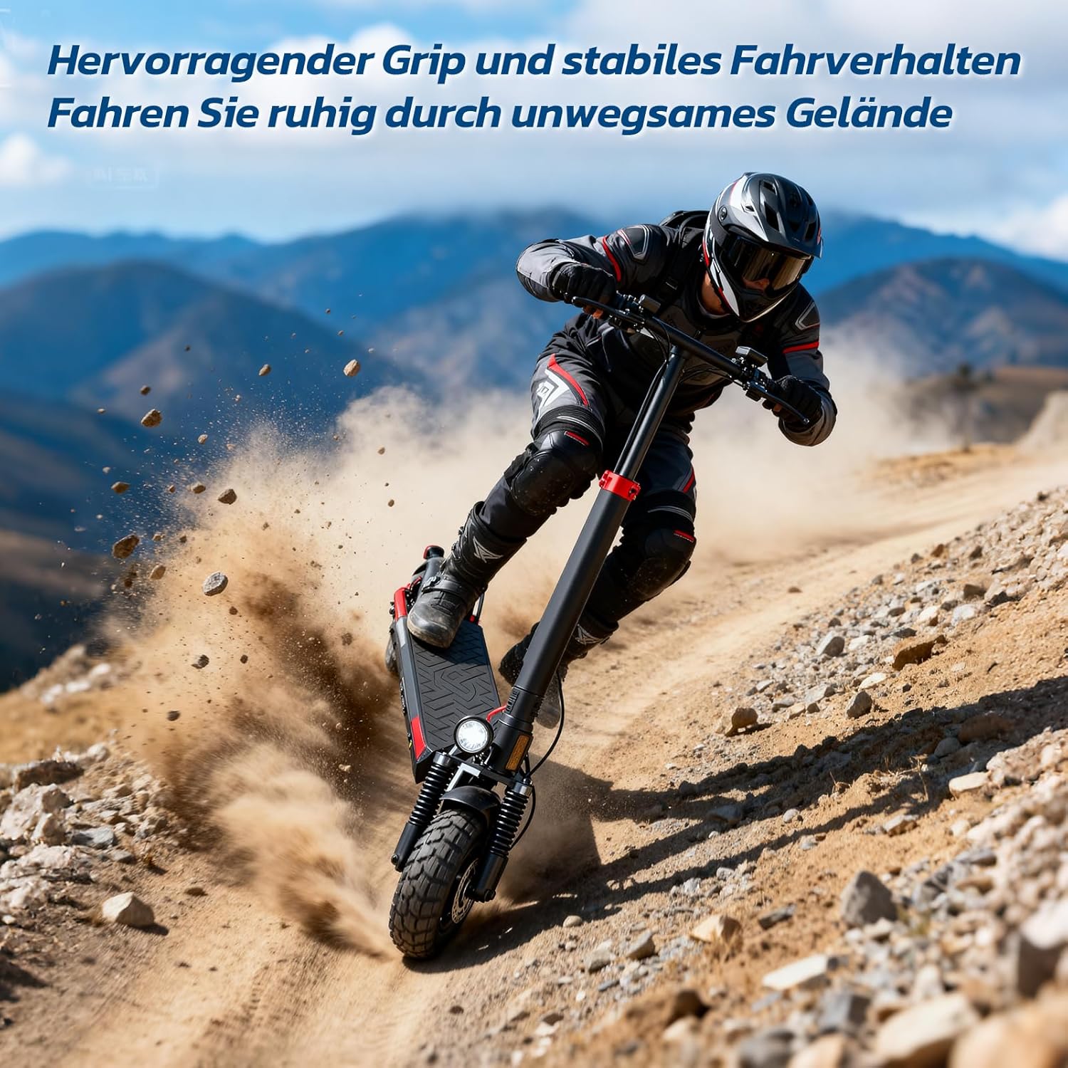 E Scooter mit Straßenzulassung mit Max 70/30KM Reichweite,10/8.5 Zoll Elektroroller mit Komfortable Stoßdämpfer,Faltbarer E Roller Belastung Doppelbremse LED-Licht,APP-Verbindung – Bild 2
