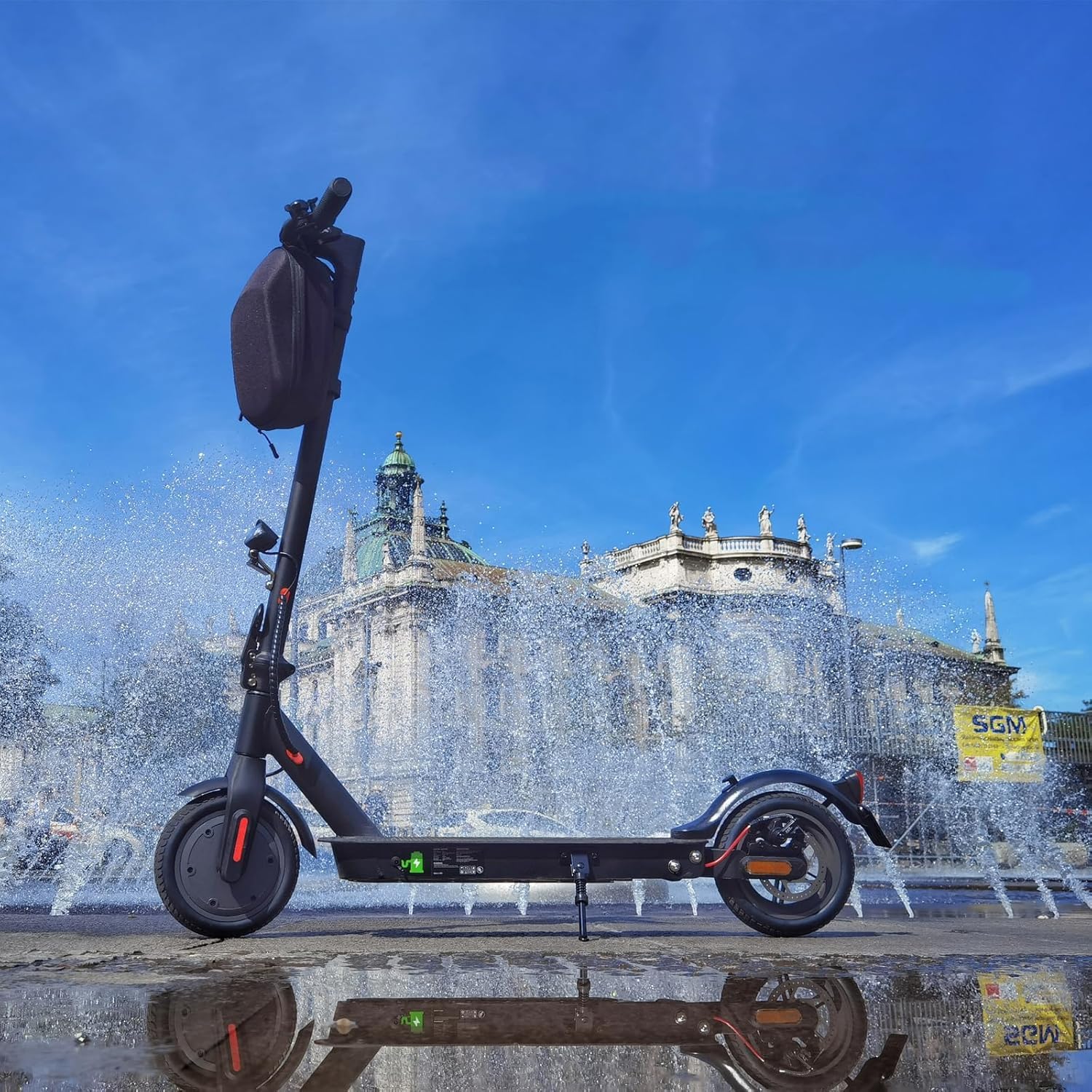 E Scooter with Road Approval | Max 30 km Range, ABE Electric Scooter 350 W Motor, 20 km/h, LED, Dual Brake System Load up to 120 kg, Electric Scooter Lightweight, Compact & Stable for Commuters – Bild 9