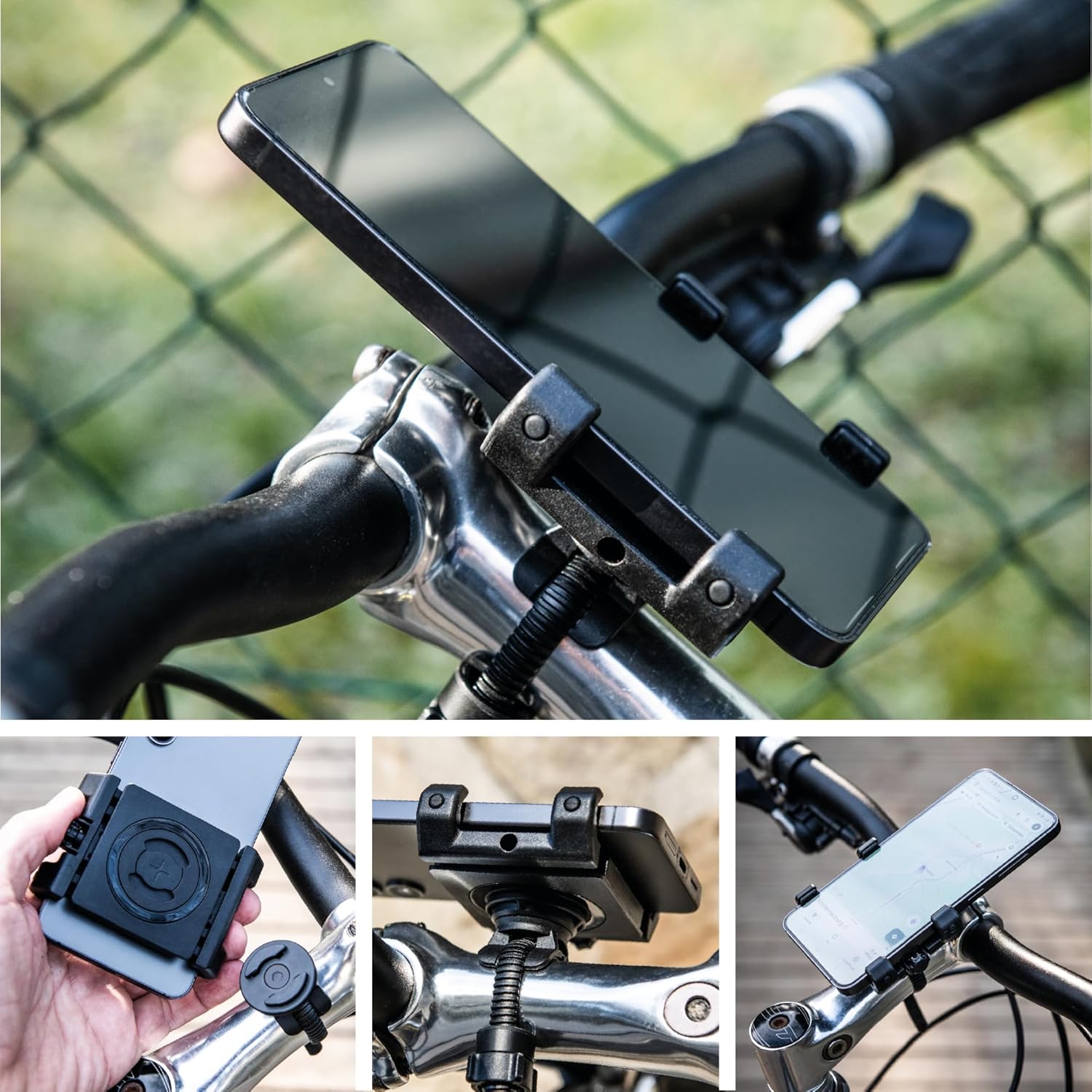 SP CONNECT Bicycle Mobile Phone Holder | SPC+ | Universal Mobile Phone Holder for Bicycle Handlebars | Motorcycle Mobile Phone Holders for All Smartphone Mobile Phones such as iPhone Samsung | Mountain Bike Road Bike Mobile Phone Holder – Bild 7