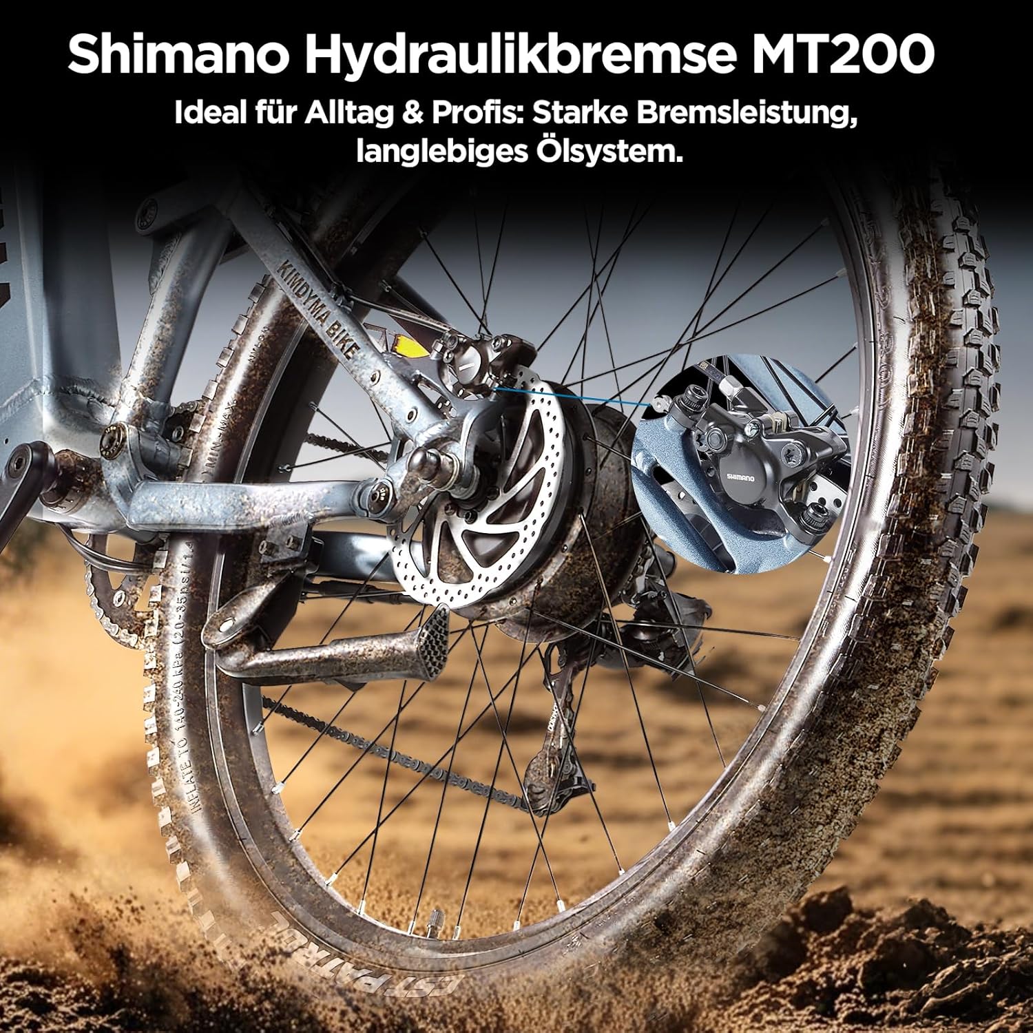 E Bike elektrofahrräder Herren Damen, Ebike 48V 20Ah(960Wh) Akku bis 140km, 27.5x2.8 Zoll Electric Bike 9-Gang Getriebe mit LCD-Display,Vollfederung E Fahrrad 250W Motor 80 N.m, KO1 – Bild 7
