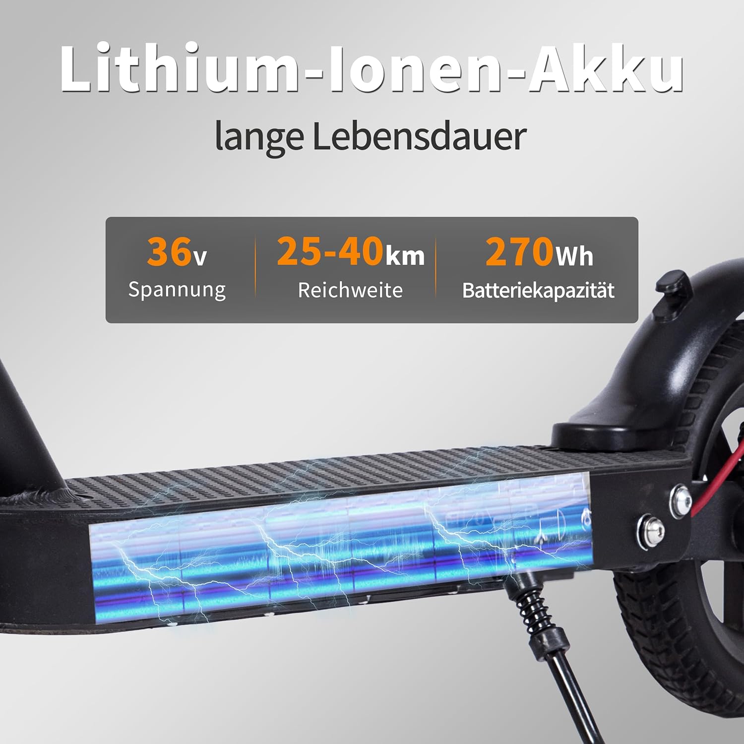 E-Scooter with Road Approval (ABE) 350W Motor 20km/h Range 25-40km E-ABS Disc Brake IP54 Foldable Dual Brake System LED Display for Commute Short Distance – Bild 6