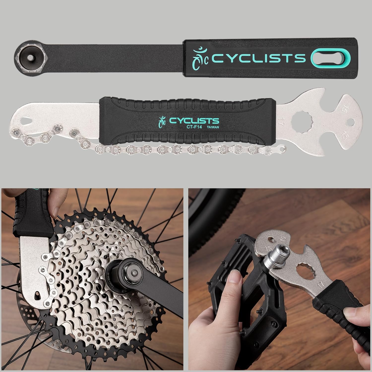 cyclists Bicycle Repair Kit, Portable Bicycle Tool Box Bicycle Tool Set for Bicycle Tyre Chain Assembly Repairs Bike Tool Set with Carry Case (35 Pieces) – Bild 5
