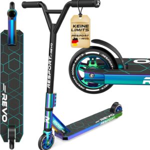 RE:SPORT Revo Stunt Scooter for Children and Adults with Stand | Professional Stunt Scooter 100 mm PU Wheels & Y-Bar | Stunt Scooter Kick Scooter ABEC 9 Ball Bearings | Scooter Trick Scooter