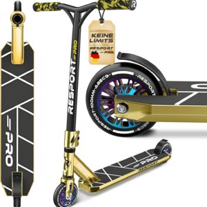 RE:SPORT Revo Pro Stunt Scooter for Children and Adults with Stand, Professional Stunt Scooter, 110 mm PU Wheels & Y-Bar, Stunt Scooter, Kick Scooter, ABEC 9 Ball Bearings, Kick Scooter, Trick Scooter