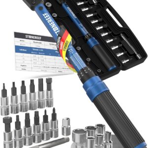 21 Piece Torque Wrench Set 1/4″ – 1-25Nm – Locking Torque Wrench for Bicycle, Bike, MTB & E-Bike – Ratchet Set Including Bits – Precise Torque Wrench Repair & Maintenance