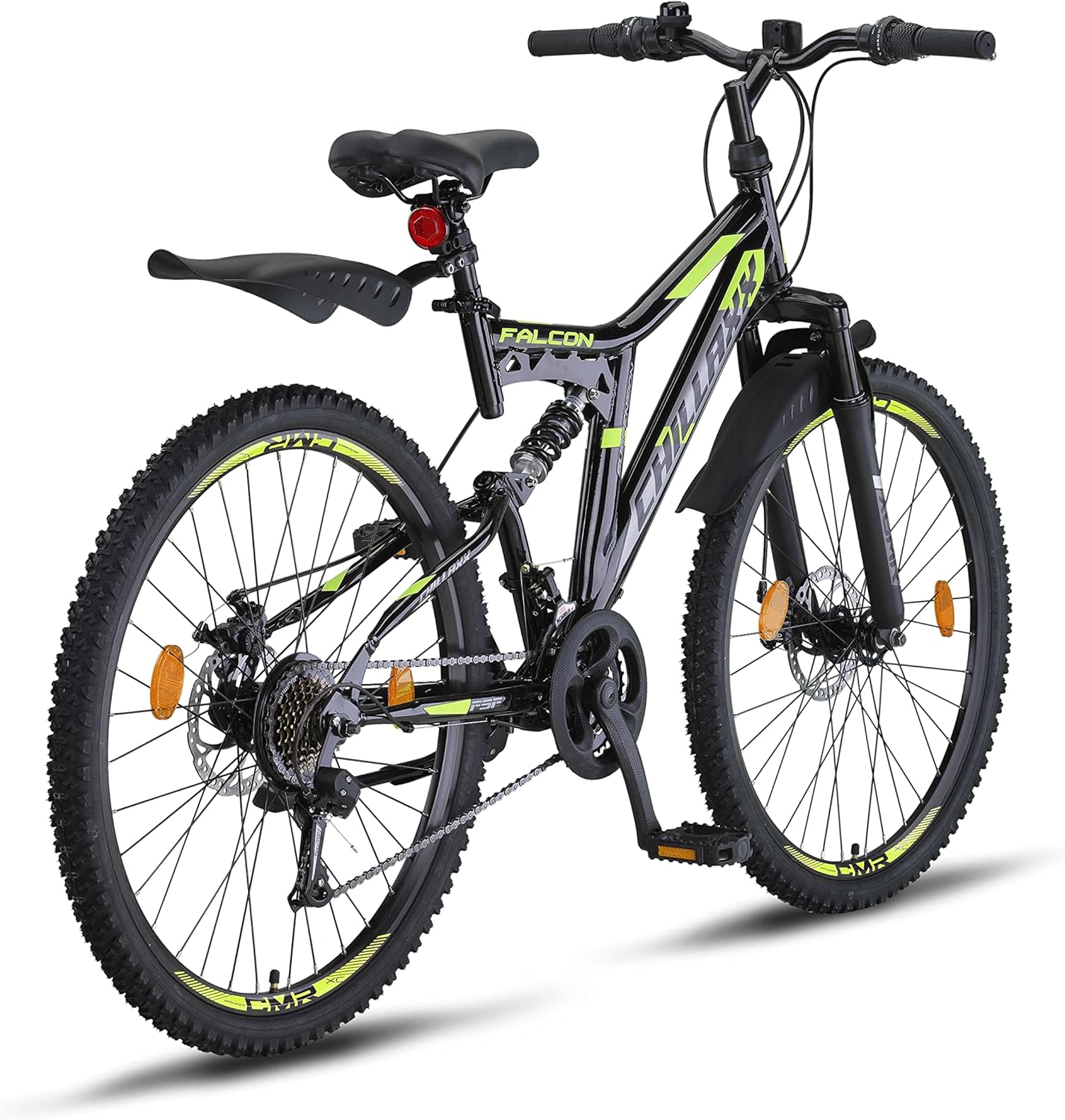 Chillaxx Bike Falcon Premium Mountain Bike in 24, 26, 27.5 and 29 Inch - Bicycle for Boys, Girls, Women and Men - Disc Brake - 21 Speed Gears - Full Suspension – Bild 3