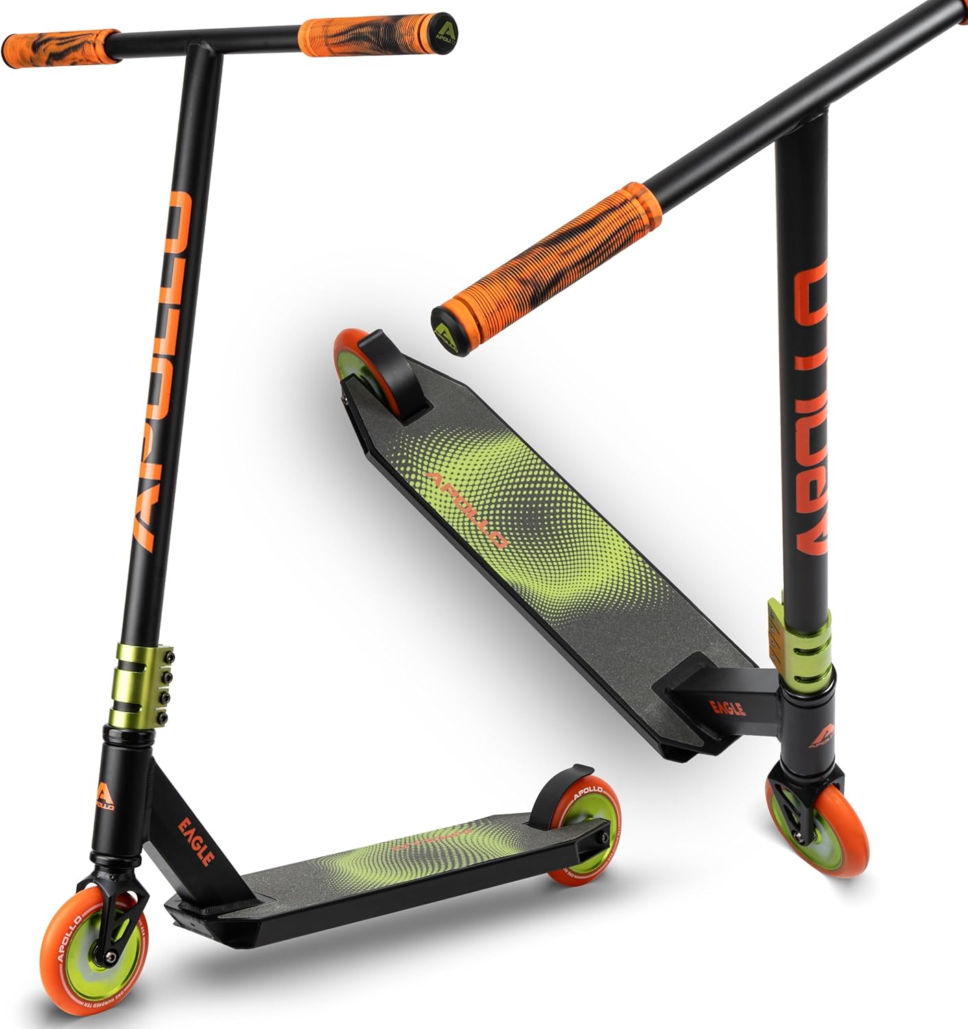 Apollo Stunt Scooter - Eagle, Anodised Professional Stunt Scooter, Children's Scooter with ABEC 9 Bearings, 110 mm Wheels, Stunt Scooter Also for Teens and Adults, Trick Scooter